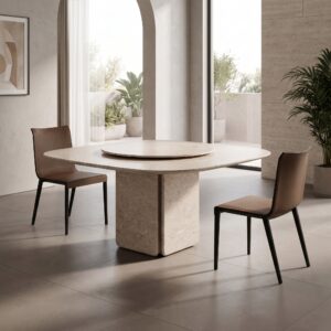 1.5m*1.5m Square Design With Lasy Susan Dining Table MJ1326