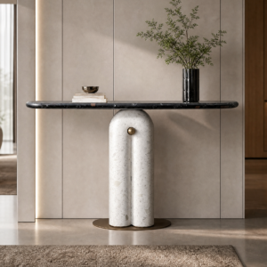 1.4m Elegant Light‑Luxury Terrazzo Entryway Console MJ1327