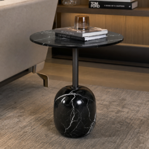 Pebble‑shaped Marble Side Table BJ028
