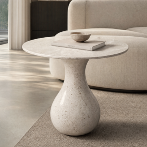Vase‑Shaped Solid Natural Stone Side Table BJ052