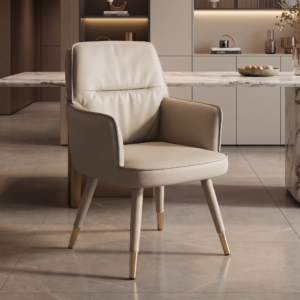 Rotatable Leather Dining Chair CY675