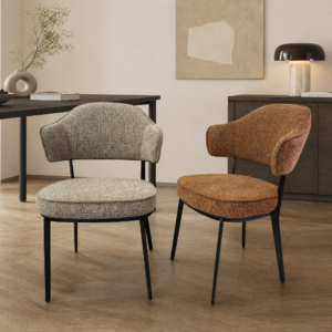 Minimalist Fabric Upholstered Dining Chair CY691
