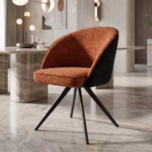 Rotatable Fabric Dining Chair CY678