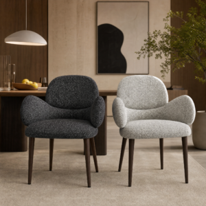 Dining Chair With Deep‑enveloping Fabric Upholstery CY689
