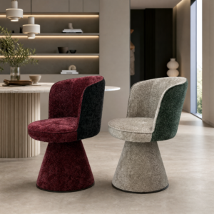 Swivel Fabric Upholstered Dining Chair CY688