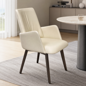 High Back Microfiber Leather Upholstered Dining Chair CY636