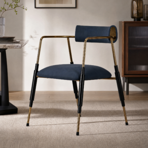 Dual‑color Frame Microfiber Leather Dining Chair CY623