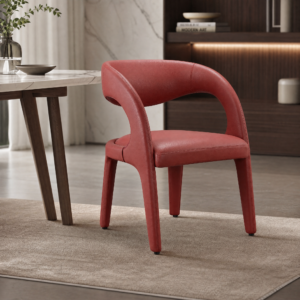 Italian Minimalist Hollow Loop‑back Designer Dining Chair CY666