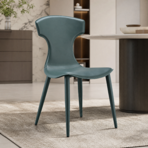 Irregular Curved Back Modern Upholstered Dining Chair CY620