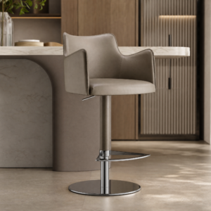 3D‑Armrest Backrest Height‑Adjustable Bar Stool BY517