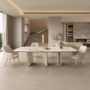3m Modern Luxury Italian Style with Stone & Metal Legs MJ1329