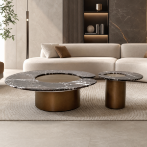 1.0m Ring‑Shaped Cut‑Out Tabletop Design Coffee Table MJ2068