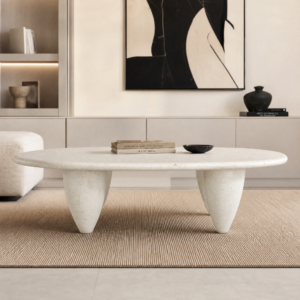 1.35m Solid Stone Legs Coffee Table MJ2032