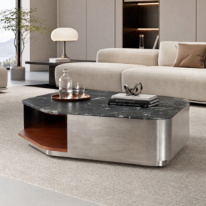 1.1m Square Cut‑Corner Coffee Table MJ602