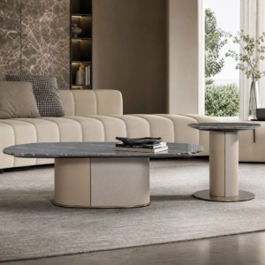 1.3m Half‑Upholstered Coffee Table Set MJ2011