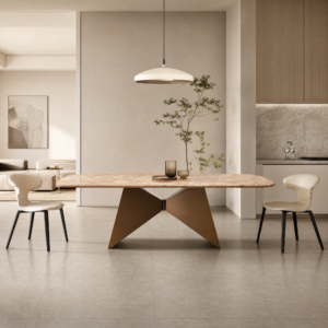 2.4m Unique Dining Table with butterfly Design Base MJ1381