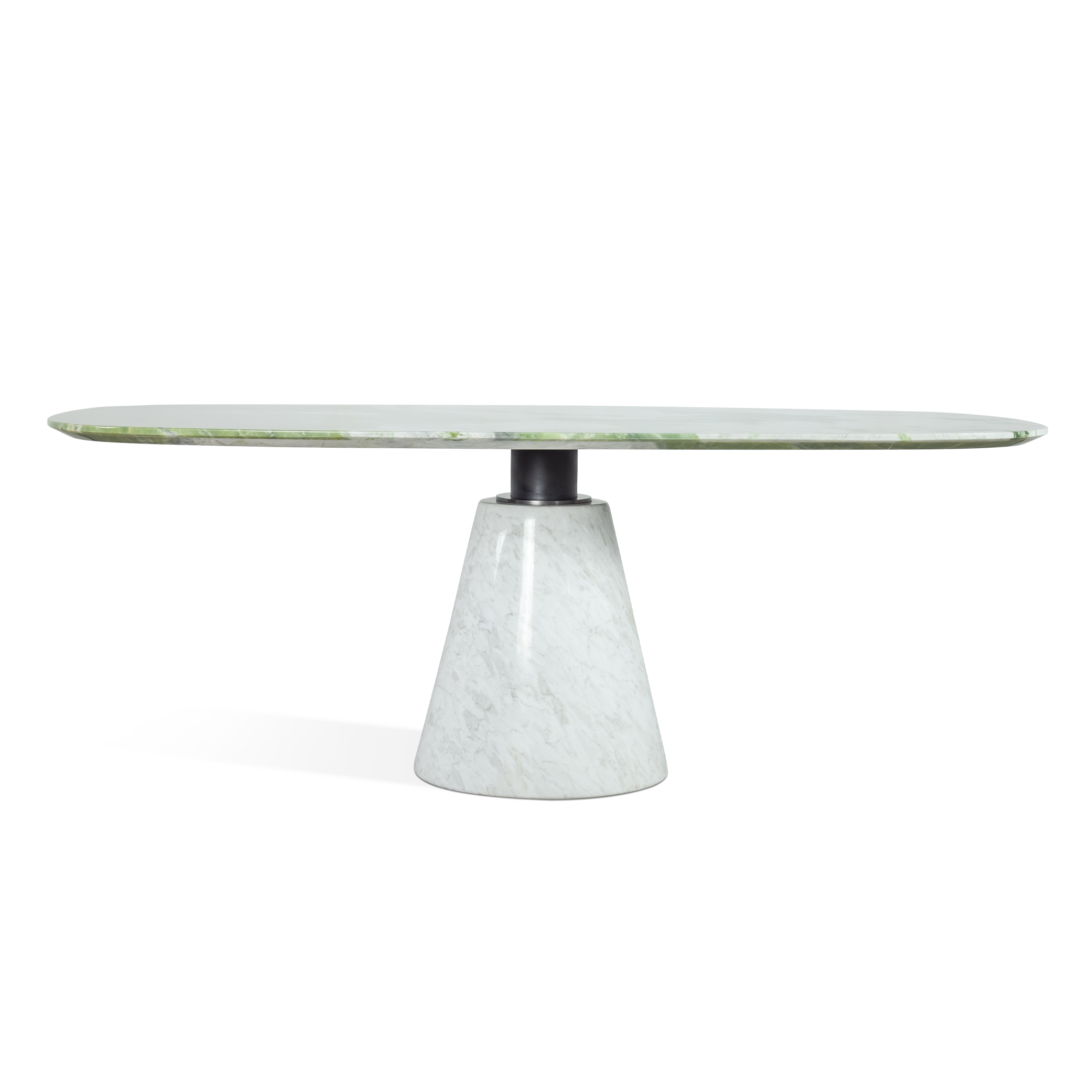 2.0m Solid Stone Single Base Design Dining Table MJ1361 - 图片 5