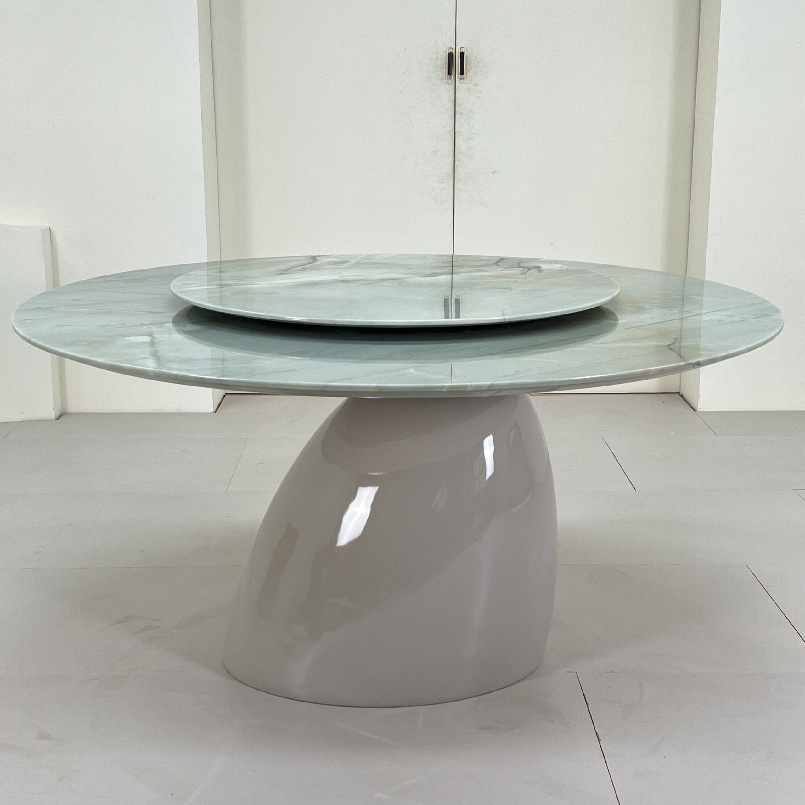 1.5m Fiberglass Base Design Morden Unique Dining Table MJ1276 - 图片 3