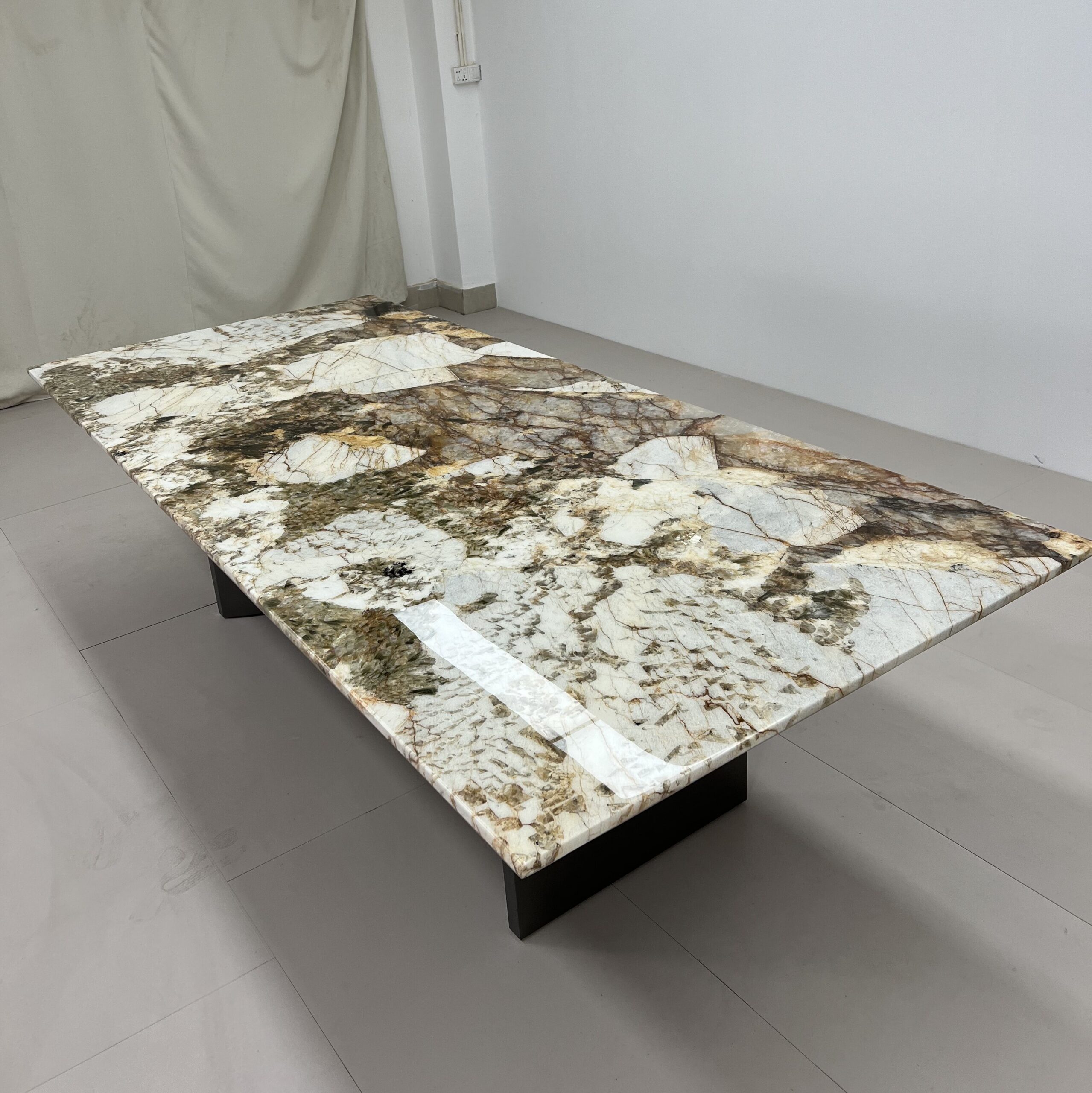 2.8m Pandora Nature Marble Luxury Villa Dining Table MJ1223 - 图片 4