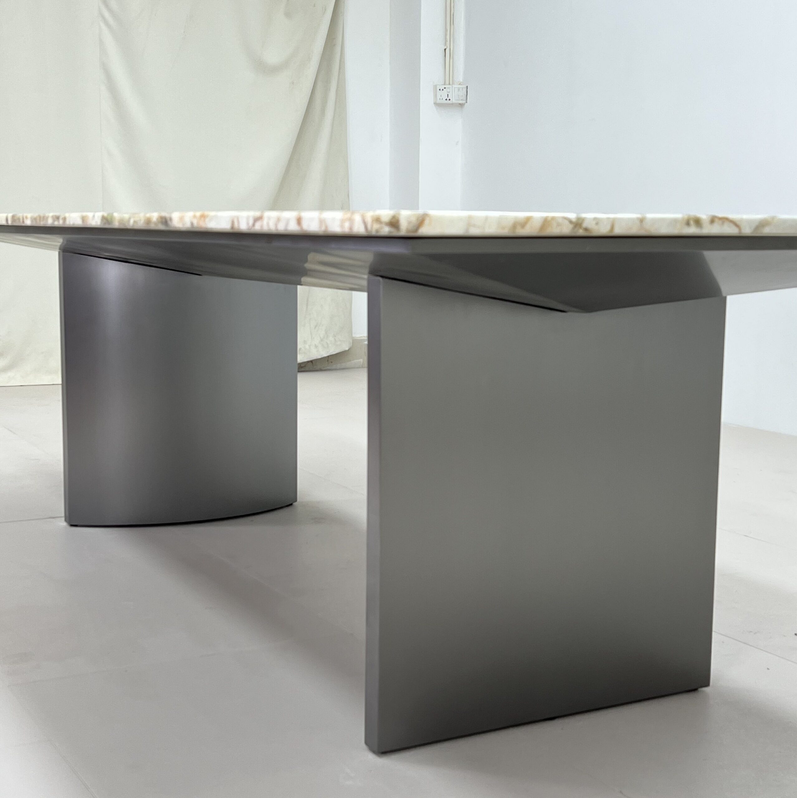 2.8m Pandora Nature Marble Luxury Villa Dining Table MJ1223 - 图片 3