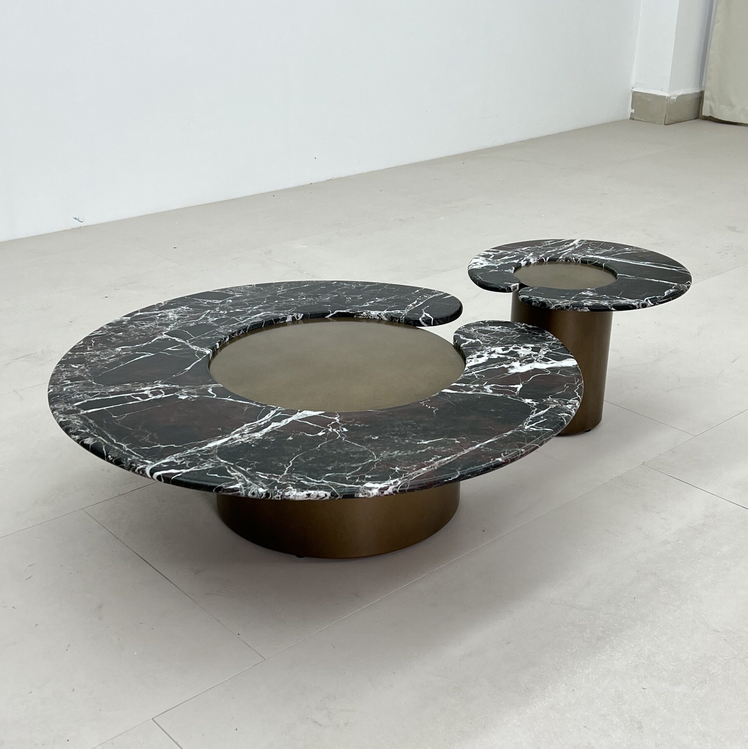 1.0m Ring‑Shaped Cut‑Out Tabletop Design Coffee Table MJ2068 - 图片 2