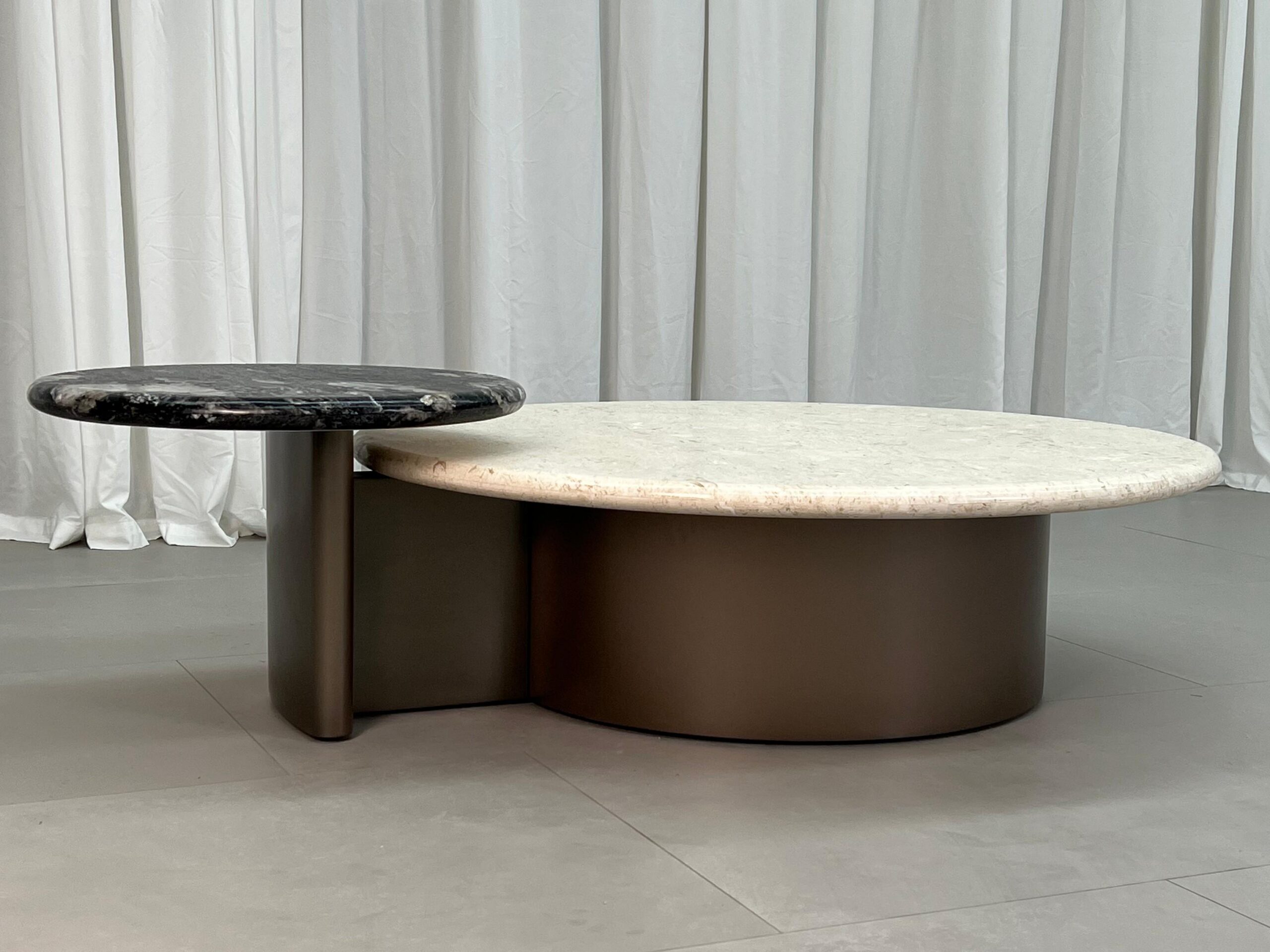 1.45m nesting tables with offset heights Coffee Table MJ2078 - 图片 2