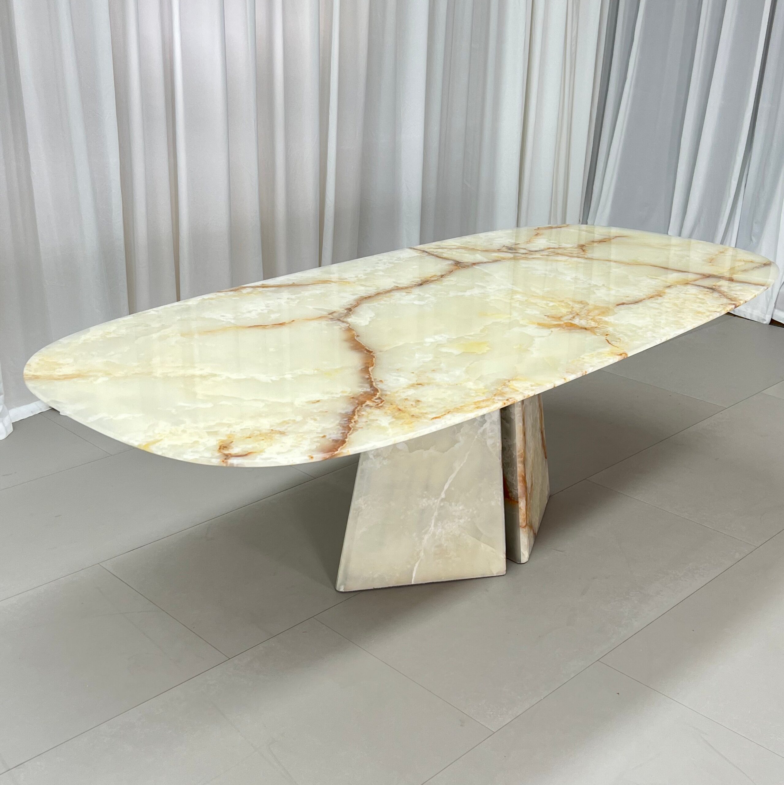 2.4m Nature Marble Top Dining Table MJ1387 - 图片 3