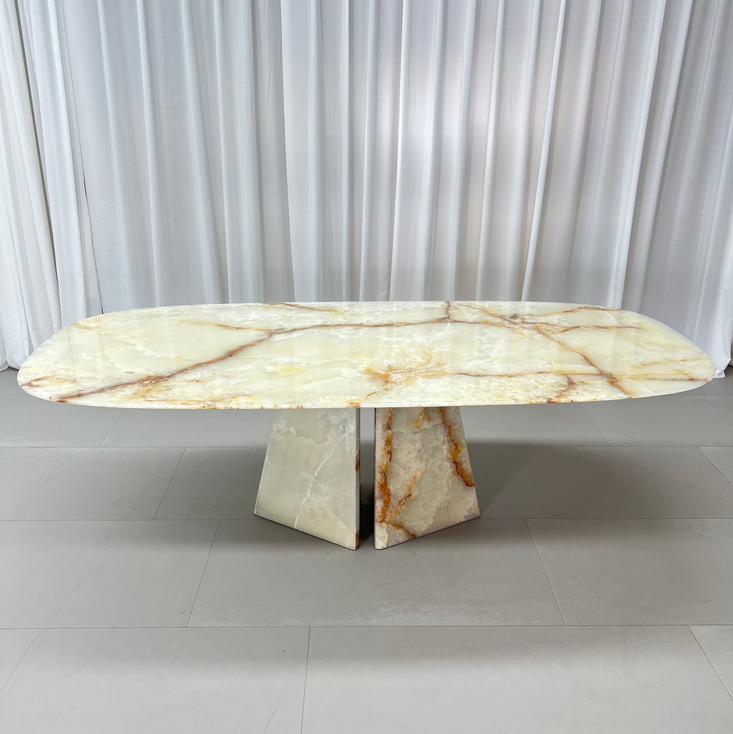 2.4m Nature Marble Top Dining Table MJ1387 - 图片 4