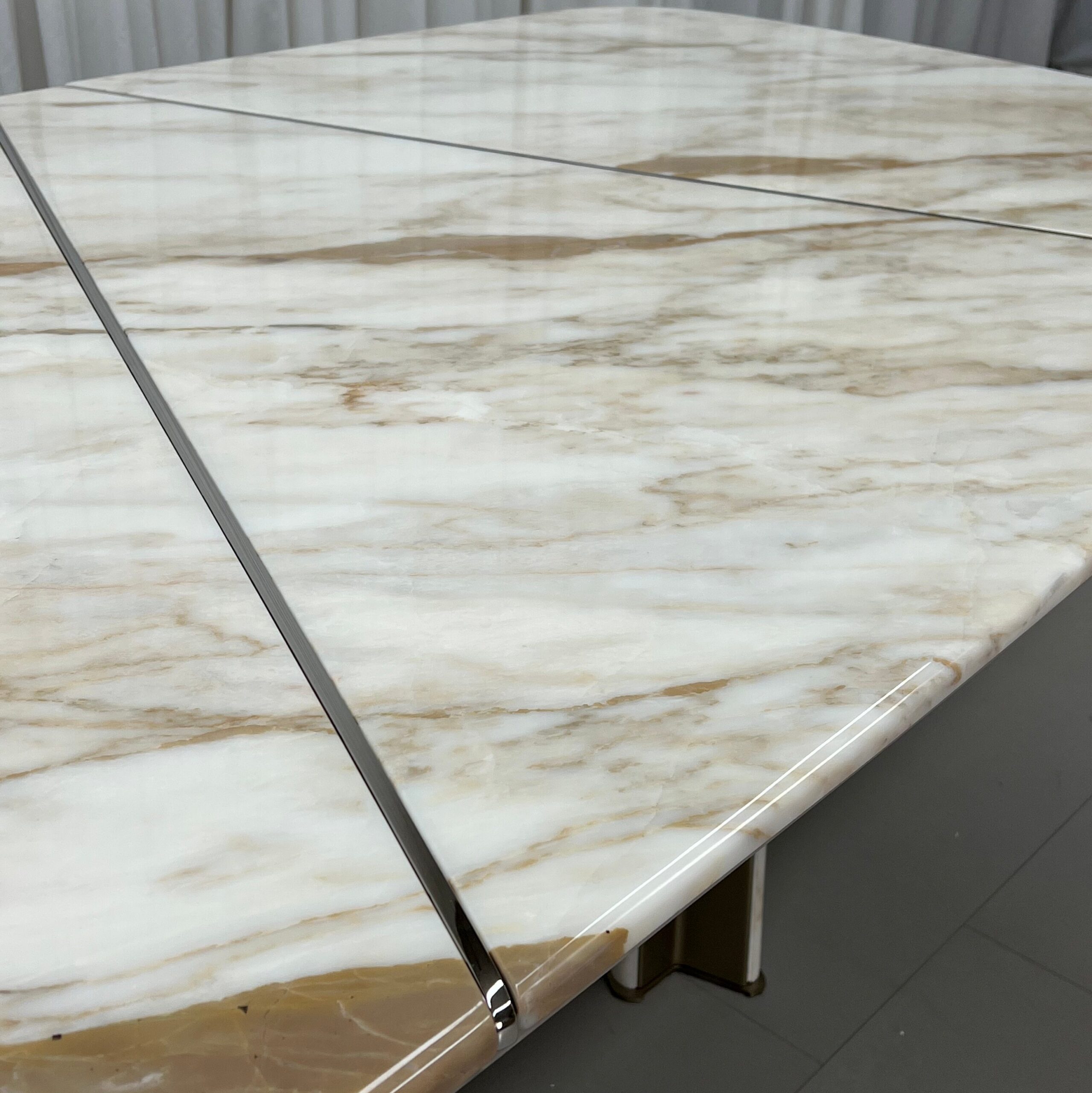 3m Modern Luxury Italian Style with Stone & Metal Legs MJ1329 - 图片 2