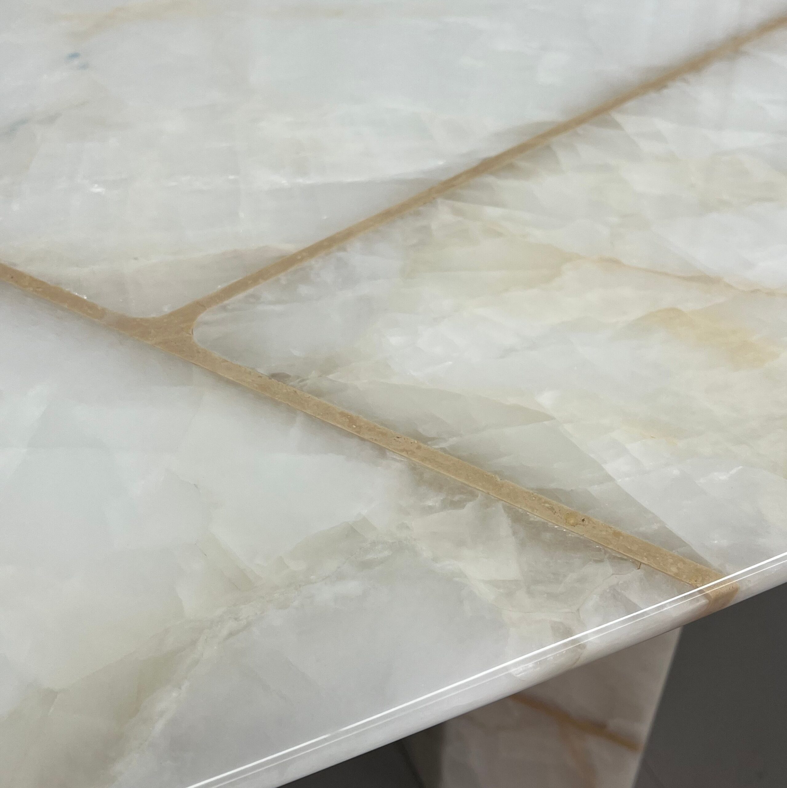 3m Onyx Villa Luxury Nature Marble Dining Table MJ1550 - 图片 3