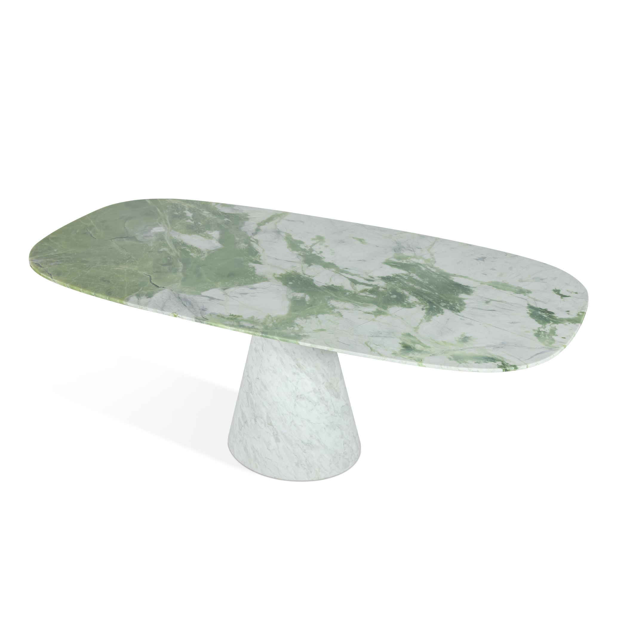 2.0m Solid Stone Single Base Design Dining Table MJ1361 - 图片 2