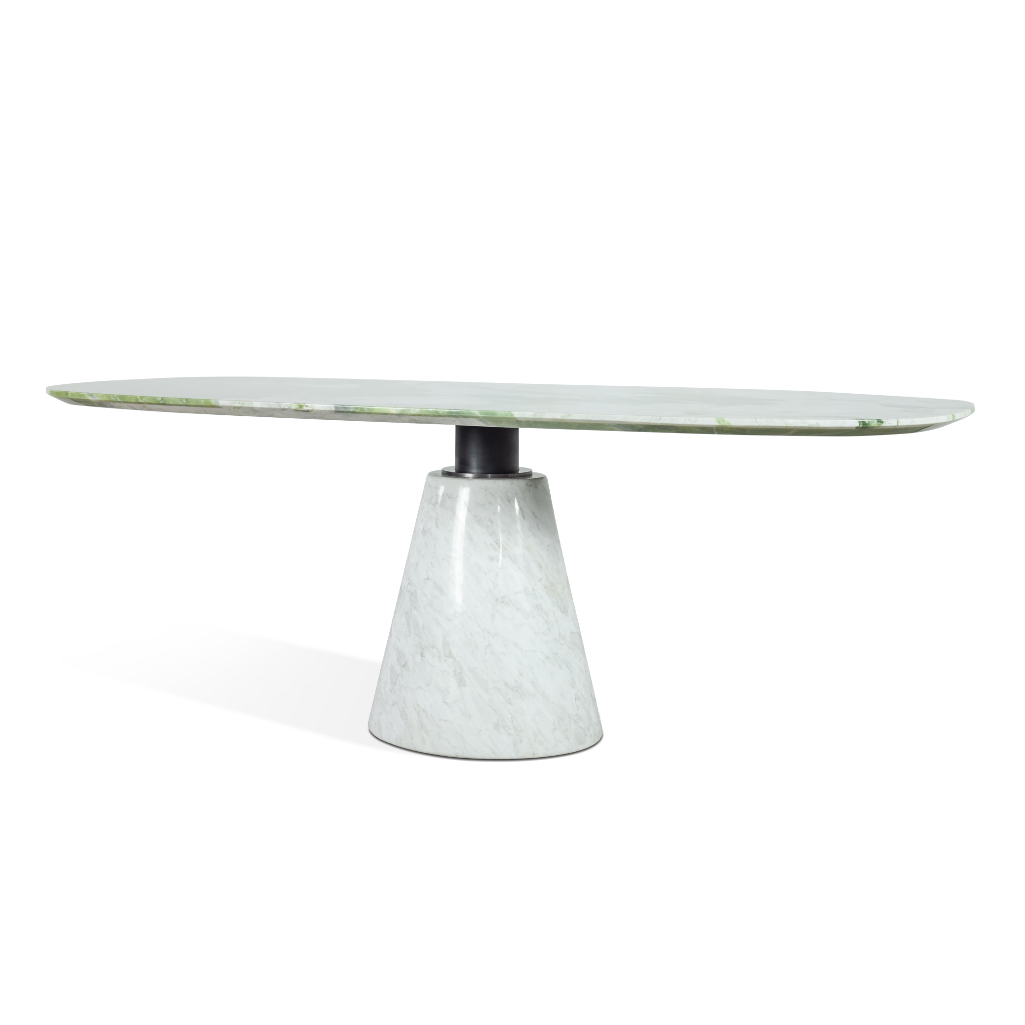 2.0m Solid Stone Single Base Design Dining Table MJ1361 - 图片 3