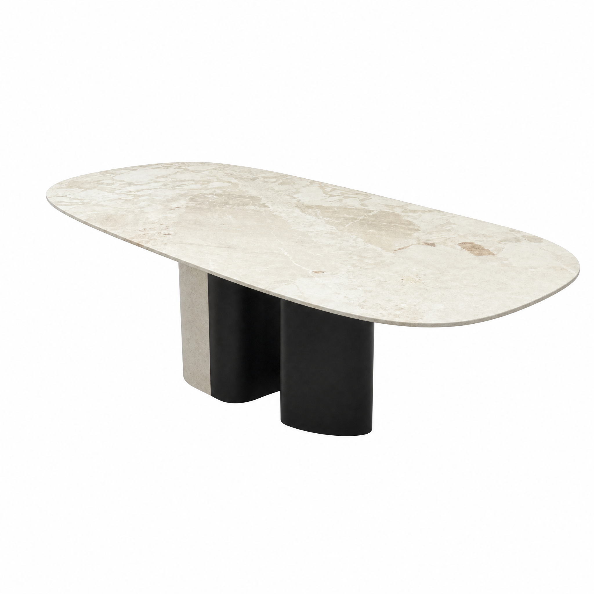 2.4m Nature Marble Dining Table MJ1565 - 图片 3