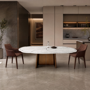 2.4m Flower Desgin Dining Table MJ1568