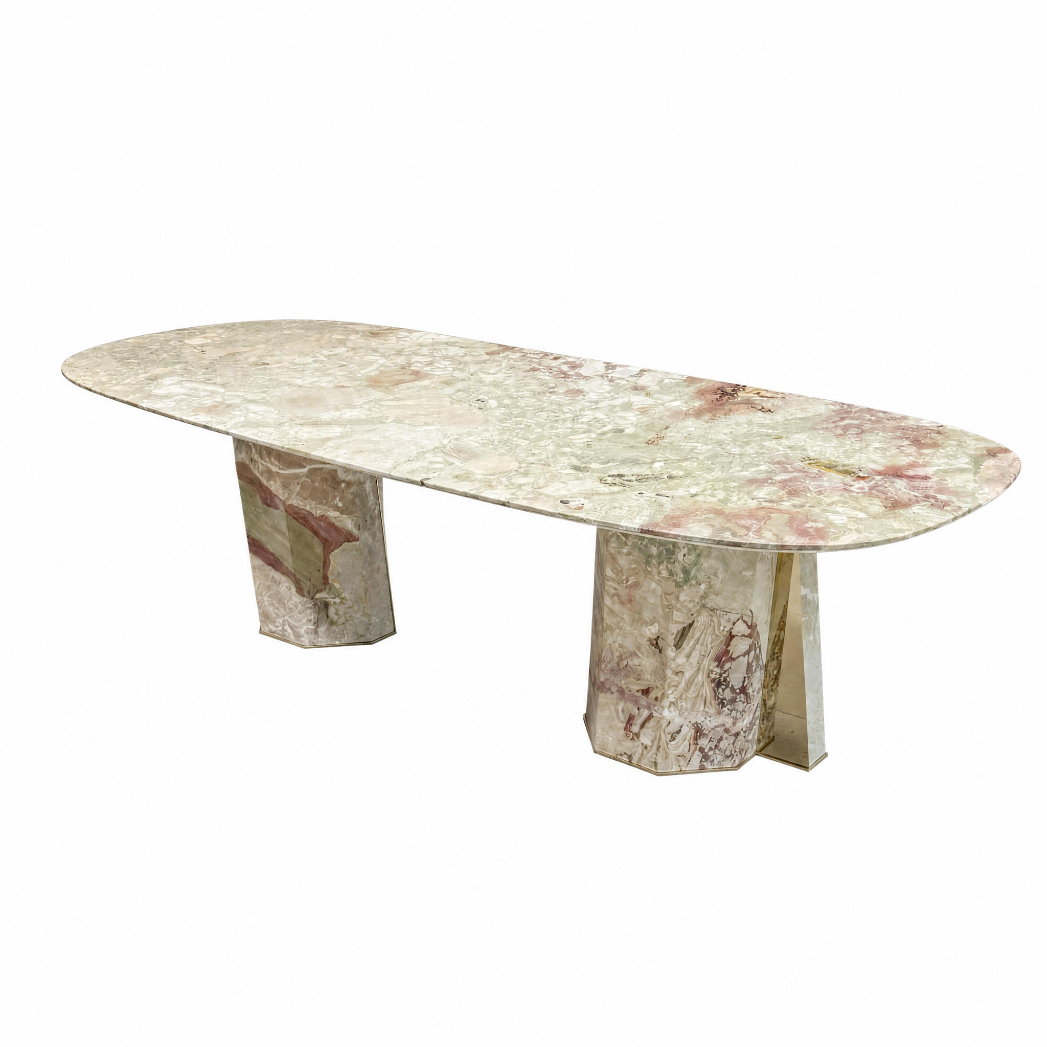 2.8m Nature Marble Dining Table MJ1560 - 图片 2